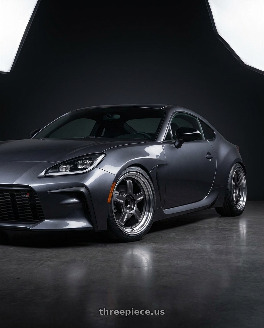 2023 Toyota Gr86 with Volk Racing 21C 5x114.3 18X9.5+20  Dark Gunmetal wheels