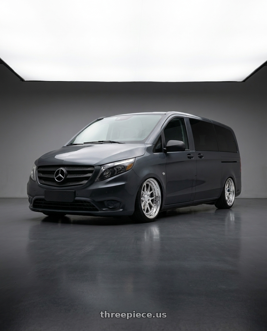 2024 Mercedes benz metris with CCW CZ05 4x100 16x7 +62 Polished wheels