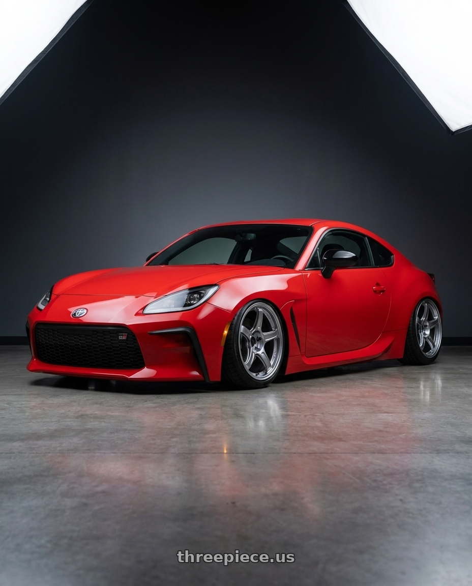 2022 Toyota gr86 with Ssr Gtx03 5x100 18x8.5+45  PLATINUM SILVER wheels