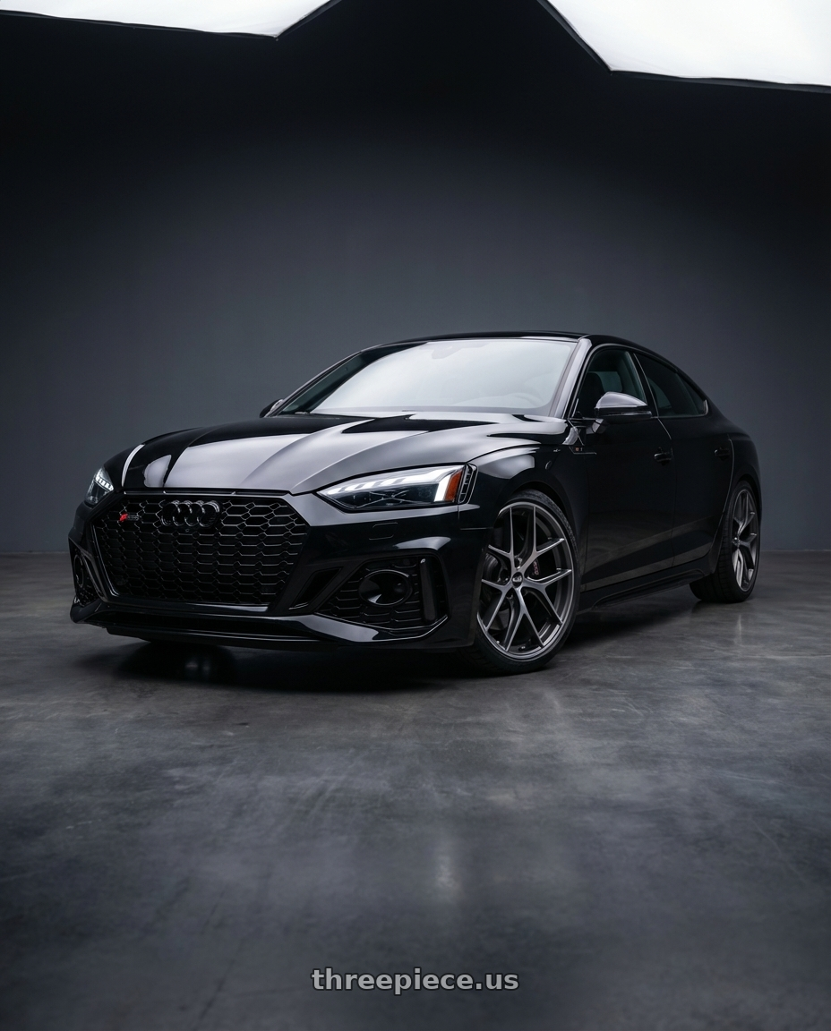 2022 Audi RS5 with BBS CC-R 5x112 20x9.0+25 Graphite w/ Diamond Cut Face wheels