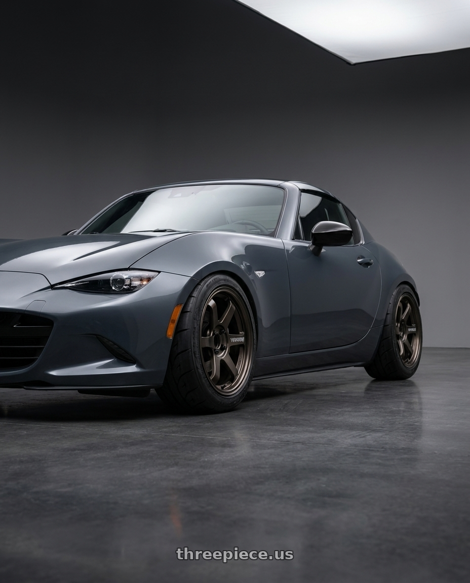 2025 Mazda MX5 RF with Volk Racing TE37 SONIC 4x100 16x8+25 wheels