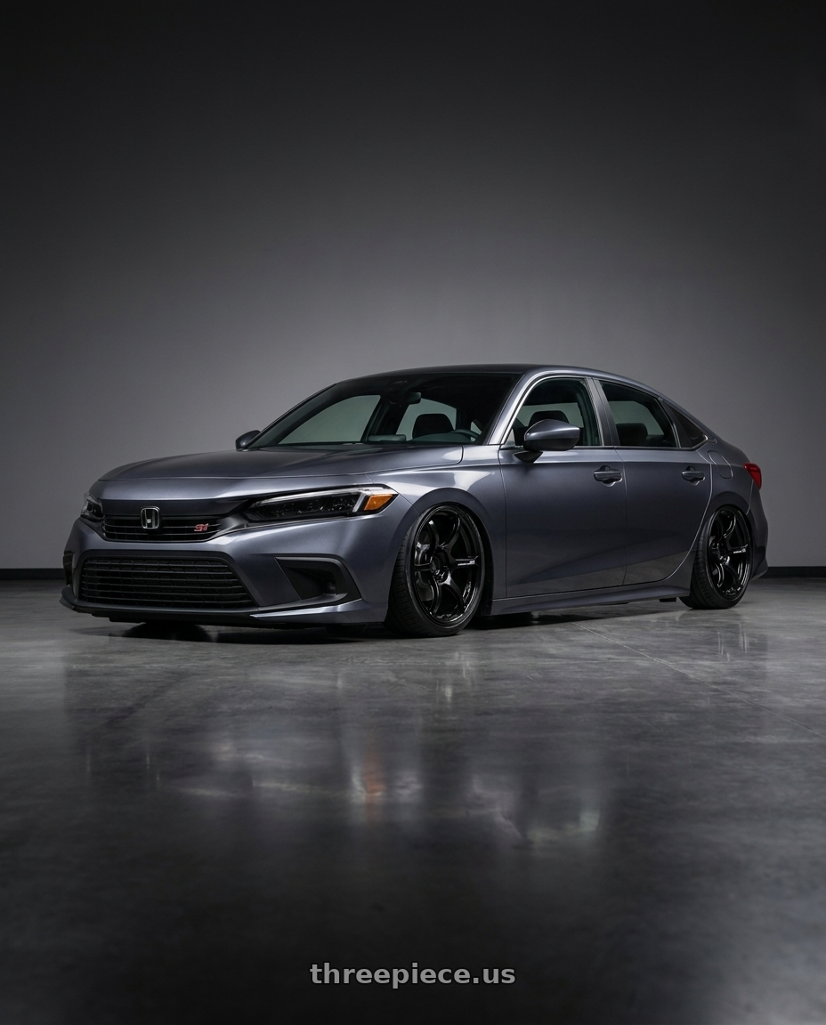 2026 Civic si with Advan RGIII 5x114.3 18x10.5+15 Gloss Black wheels