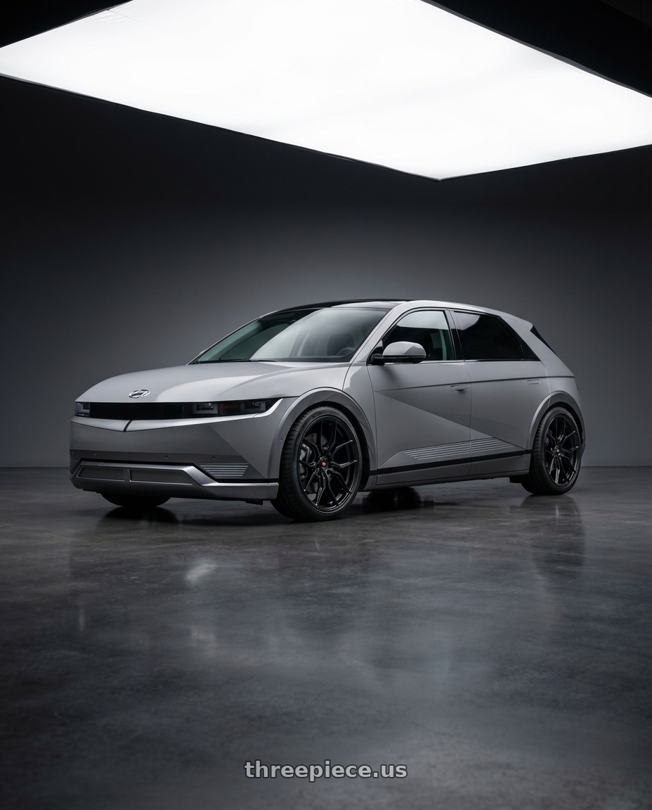 2024 Hyundai Ioniq 5 N with Vossen x Novitec NF11 21x9.5in - 5x114.3 BP - ET38 - Gloss Black Ferrari 296 Front Wheel - F-AFP-553-F01-C25 wheels