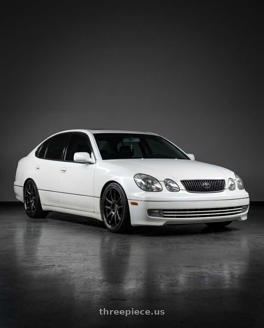 2001 Lexus GS300 with Aodhan DS02 5x114.3 18x9.5+30 Black Vacuum wheels