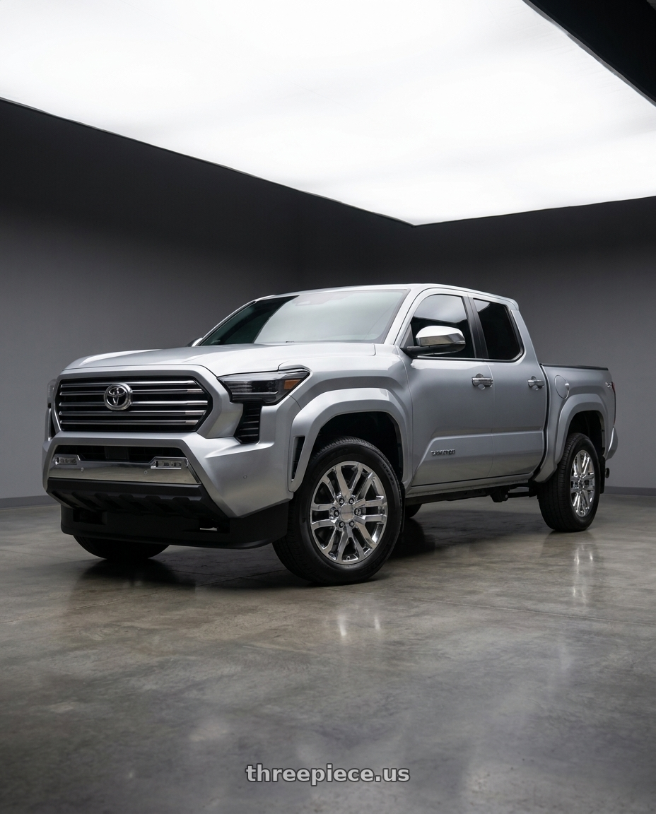 2024 Toyota Tacoma with Performance Replicas PR196 6X139.7 20X9 +24 CHROME wheels