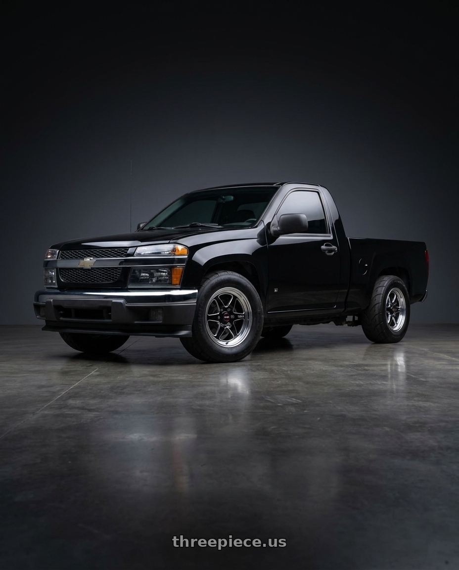 2006 Chevy colorado with WELD Performance Ventura 6 Drag 6x135 17x10 +42 Gloss Black/Milled Diamond Cut Lip wheels