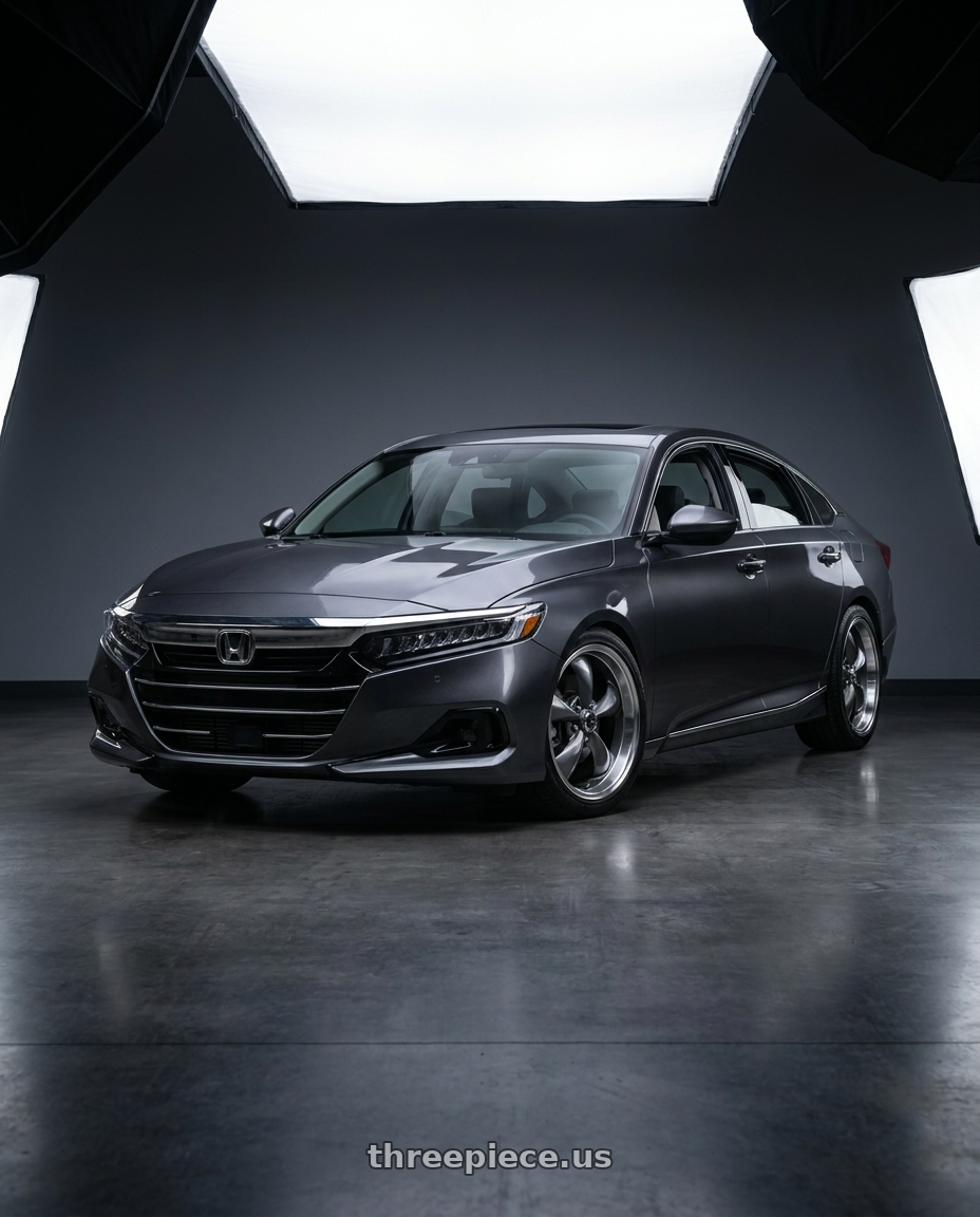 2021 Honda Accord EX-L with American Racing AR105 TORQ THRUST M 5X114.3 17X7.5 +45 ANTHRACITE W/ MACHINED LIP wheels