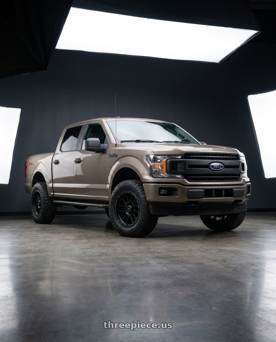 2019 Ford F-150 with Vision Off-Road 111 Nemesis 6x135 20x9+18 Matte Black wheels