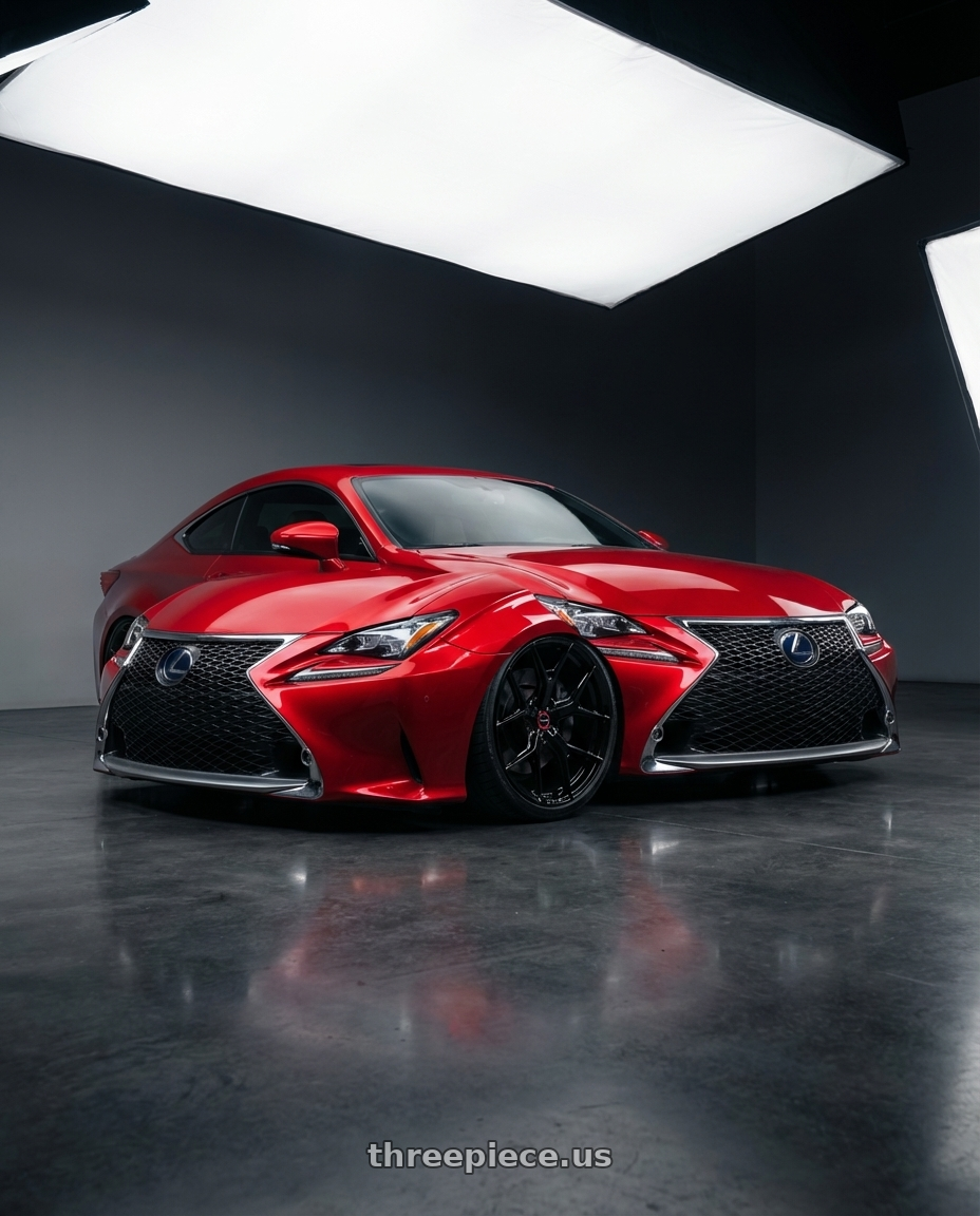 2018 Lexus RC F with Vossen HF-5 19x9.5 / 5x114.3 / ET40 / Deep Face / 73.1 - Gloss Black Wheel - HF5-9N63 wheels