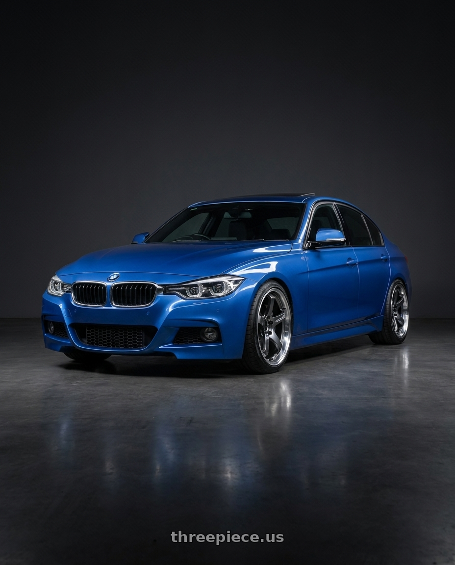2017 BMW 330i with Advan Racing GT BEYOND 5x120 18x9.0 +53 MACHINING & HYPER PLATINUM BLACK wheels