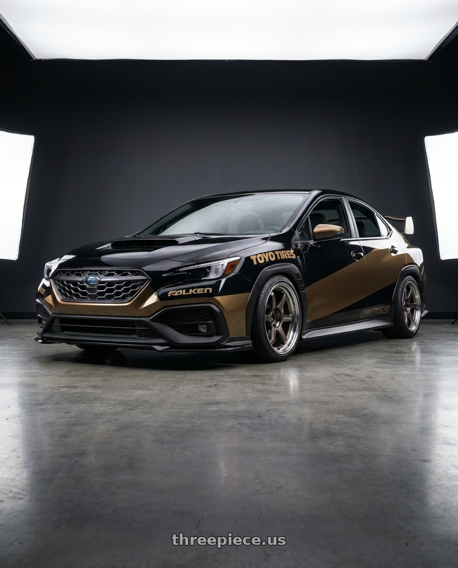 2022 Subaru wrx with Volk Racing 21A 5x114.3 18x9.5 +0 DARK GUNMETAL / RIM DC wheels