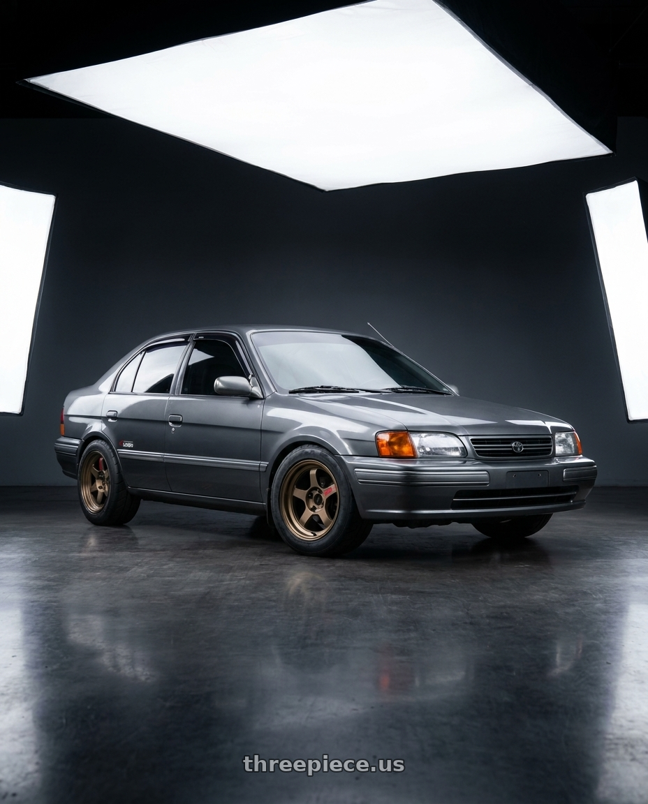 1996 Toyota Tercel EL51 with Volk Racing TE37V 4x100 15x8.0+25 wheels