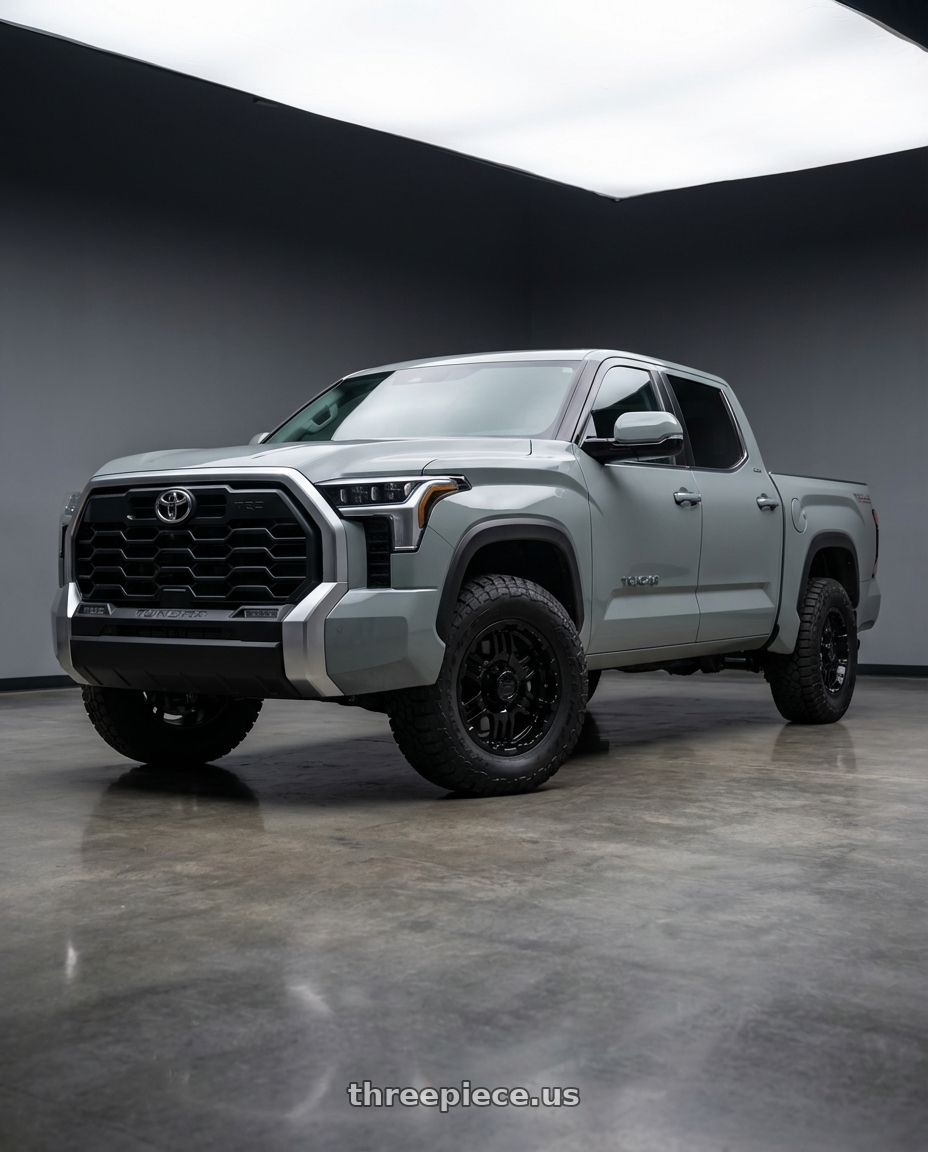 2024 Toyota Tundra with Gear Off Road 713B 6x139.7 20x9 +10 Gloss Black wheels