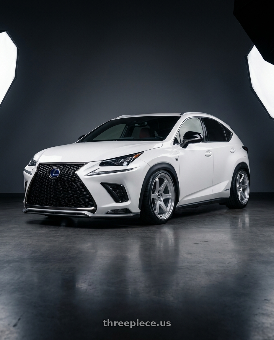 2020 Lexus Nx with ESR Wheels APEX SERIES AP6 5x120 19x9.5 +22 Hyper Silver wheels