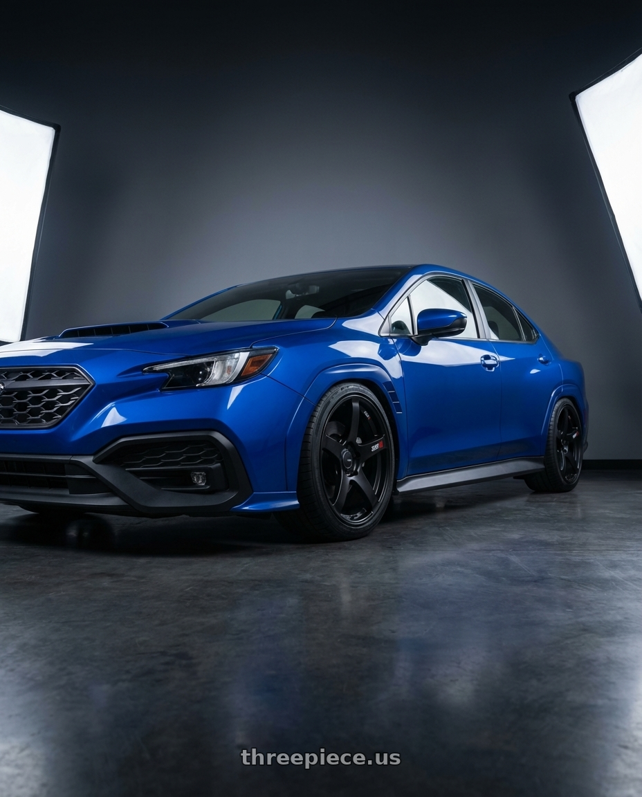 2024 Subaru WRX with Ssr Gtv01 5x114.3 18x8+35  FLAT BLACK wheels