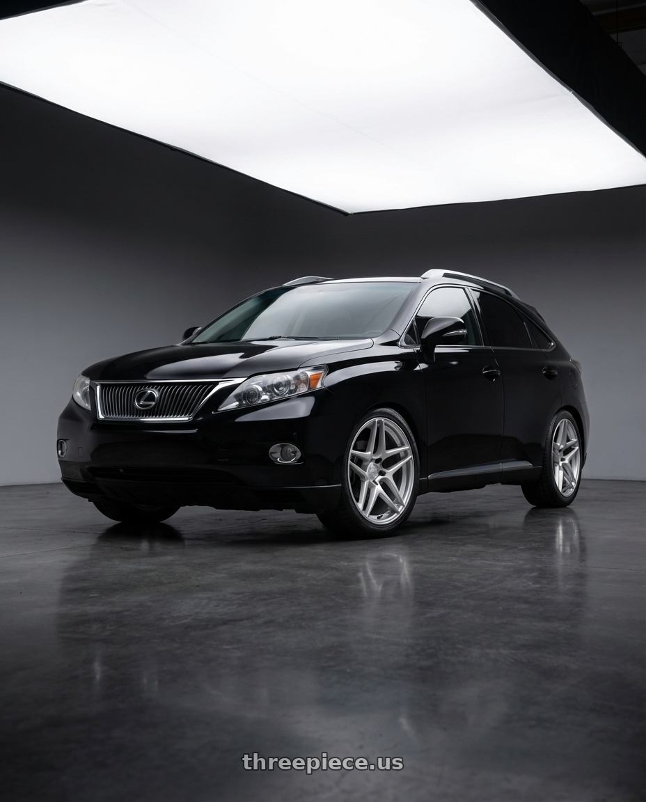 2011 Lexus RX350 with Kansei K15H Astro 5x114.3 18x9.5 22 Hyper Silver wheels