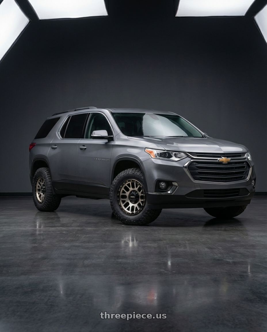 2020 Chevrolet traverse with MVX OFFROAD VX12 5X150 18x9 +18 Matte Bronze wheels