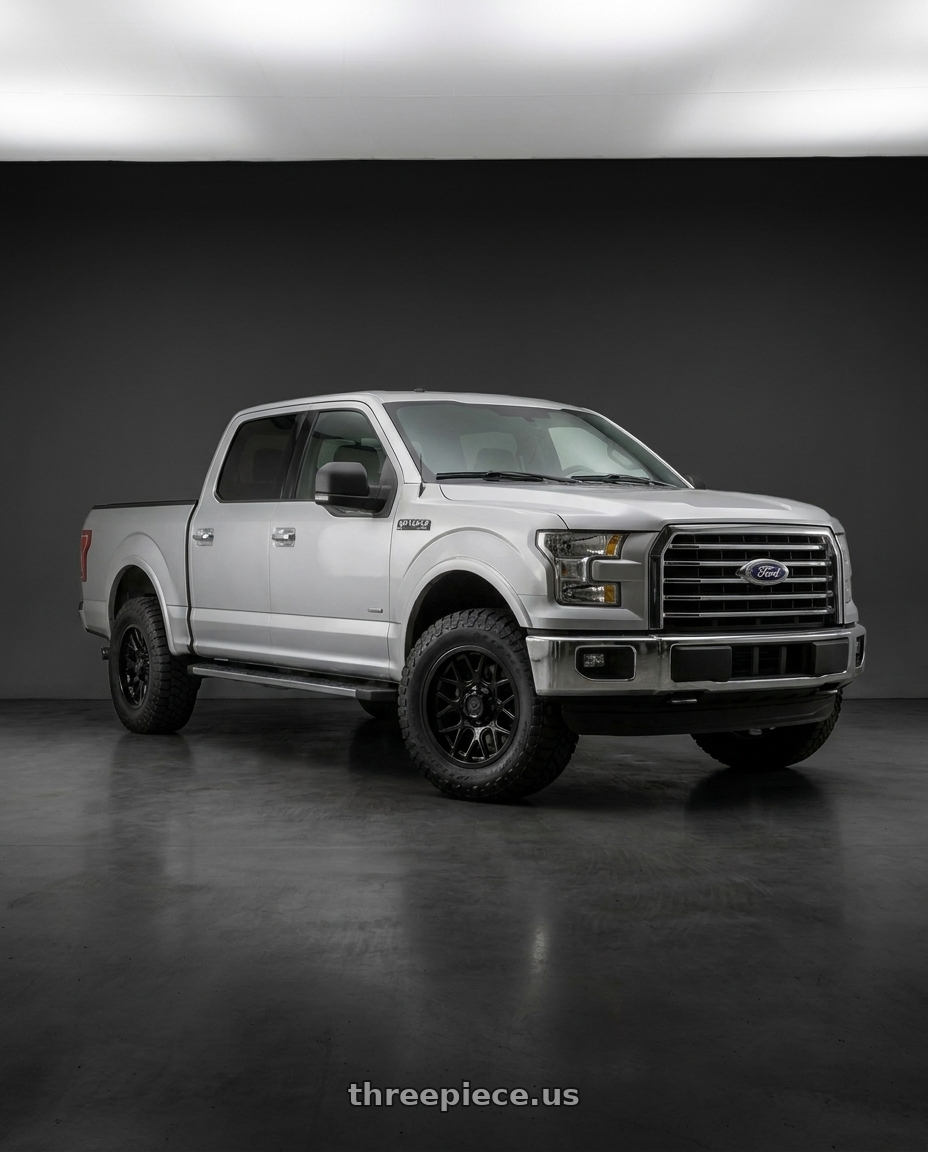 2016 Feos F150 with Gear Off Road 771B 5x114.3/5x127 20x9 +18 Gloss Black wheels