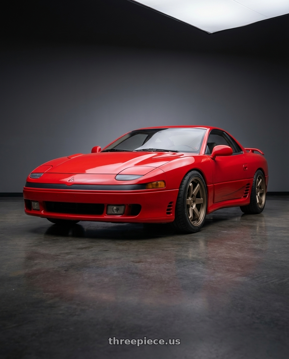 1993 mitsubishi 3000gt sl with F1R F106 5x114.3 18x9.5 +22 Matte Bronze wheels