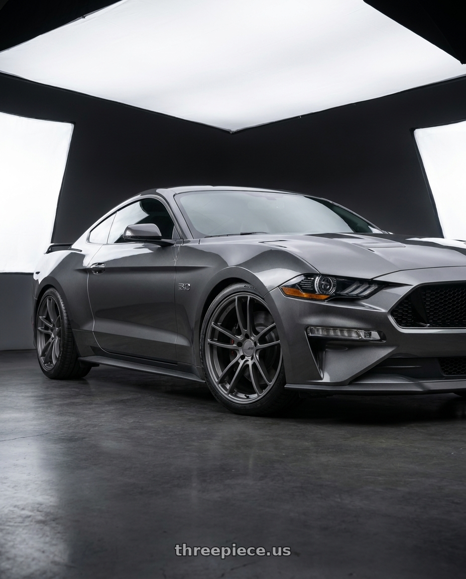 2020 Ford Mustang Shelby GT500 with American Racing AR941 MACH FIVE 5X114.3 19X9 +30 GRAPHITE wheels