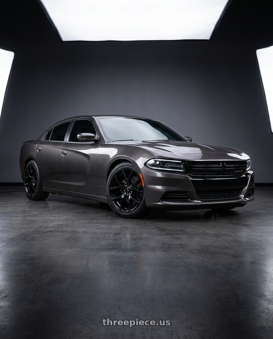 2021 Dodge Charger SXT with Performance Replicas PR161 5X115 20X10 +18 GLOSS BLACK wheels