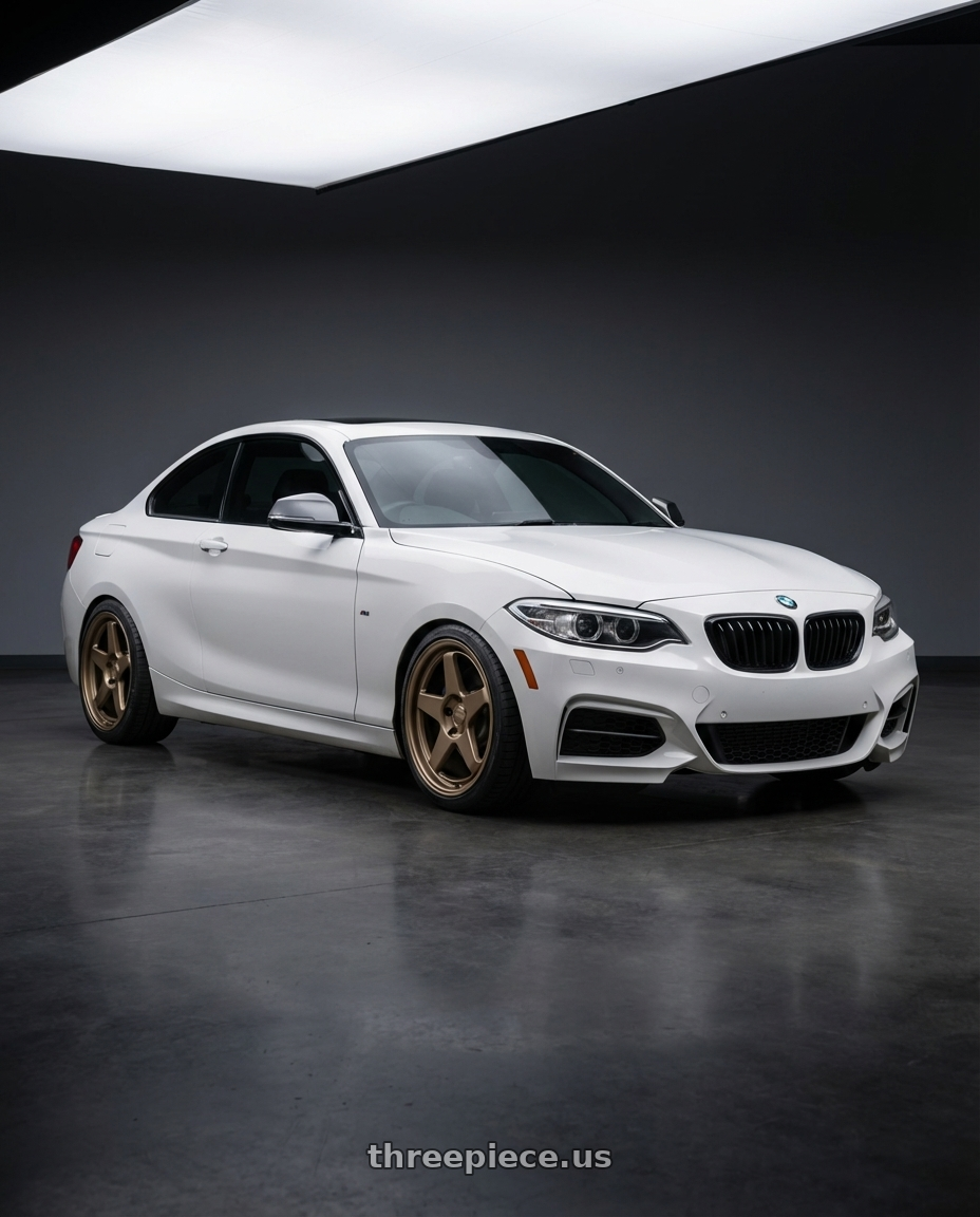 2018 BMW 2 Series F22 with Kansei K12B KNP 5X120 18x9.5 22 Bronze wheels