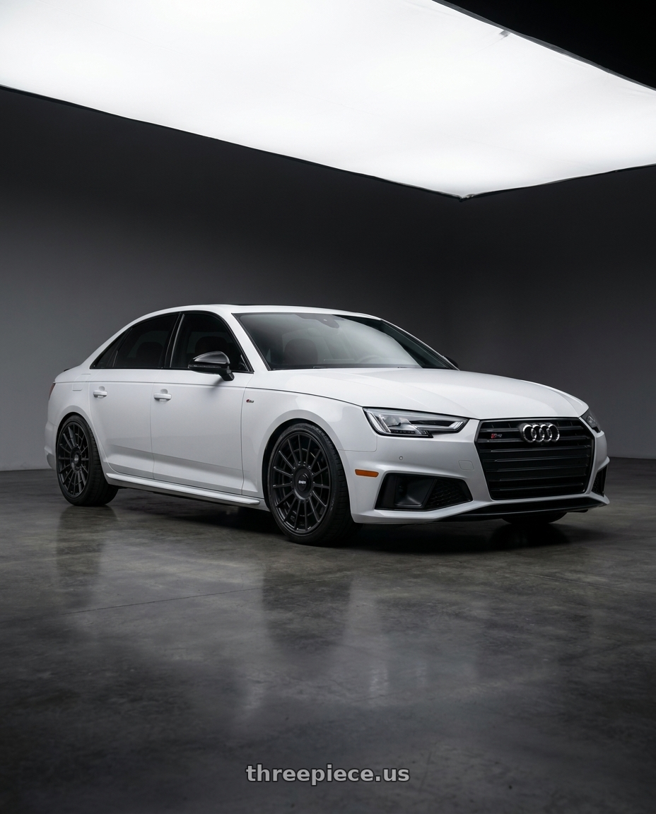 2019 audi s4 with Rotiform LAS-R BLANK 17x9 +30 Matte Black wheels