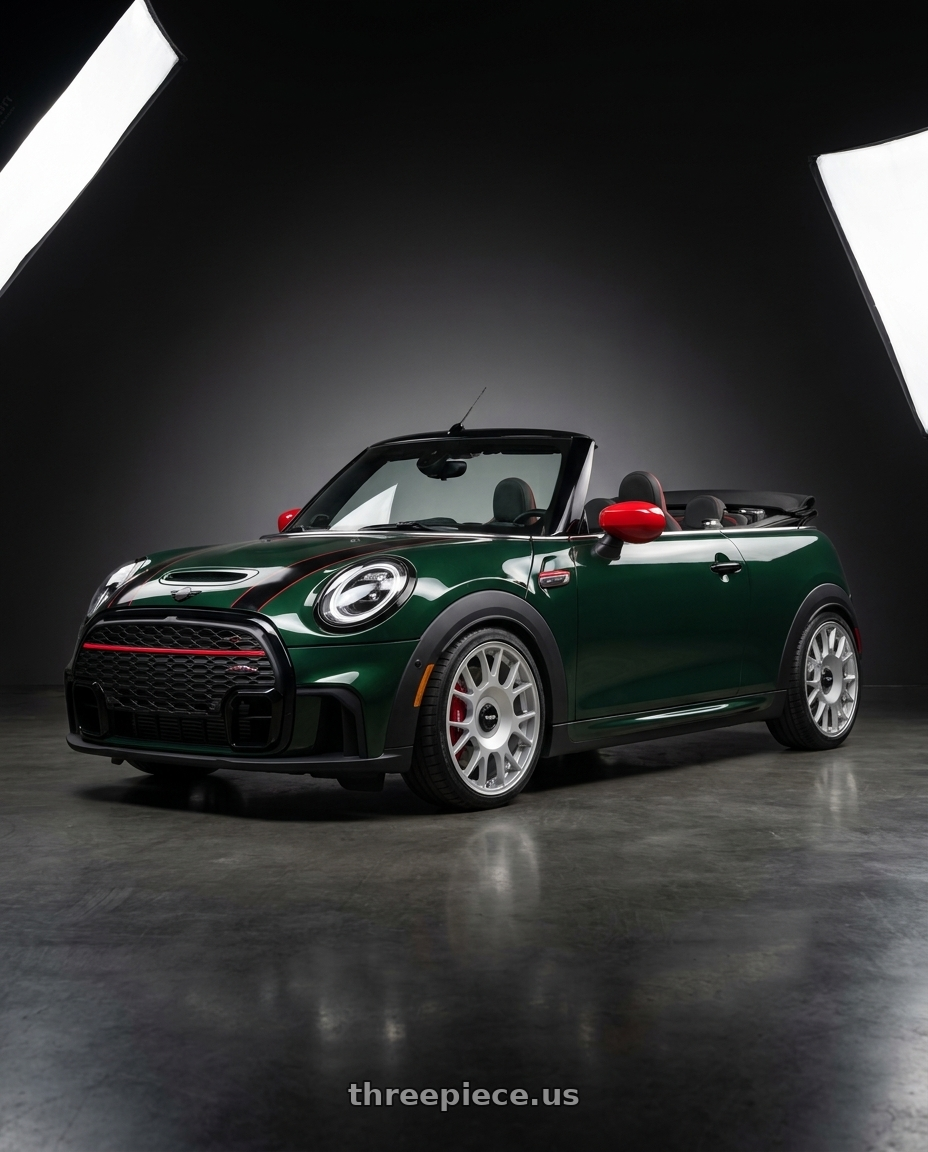 2022 Mini Cooper Cabrio JCW with Rotiform 1PC R188 TUF-R 5X112/5X114.3 19X9.5 +38 SILVER wheels