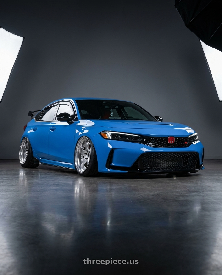 2024 type R with Work Meister S1 3P 5x120 19x10+55 O Disk Silver wheels