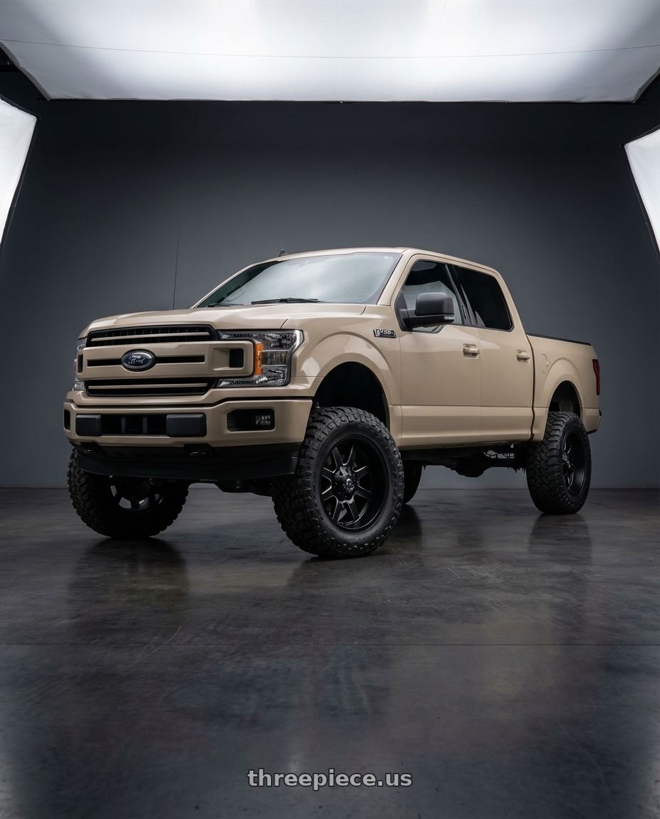 2019 Ford F-150 with Fuel 1PC D436 MAVERICK 6X135/6X139.7 22X9.5 +20 SATIN BLACK wheels