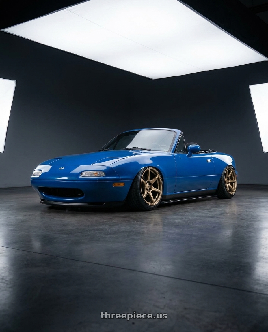 1991 Mazda miata with Kansei K11B Tandem 5x114.3 19x9.5 12 Bronze wheels