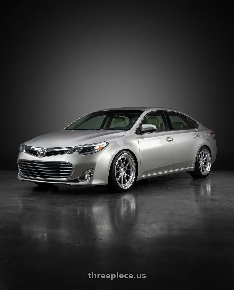 2013 toyota avalon with Aodhan DS08 5X114.3 19x9.5+30 Silver w/Machined Face wheels
