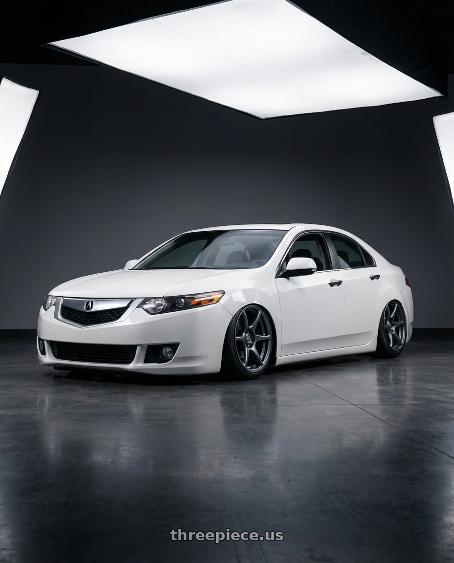 2013 Acura TSX with Kansei K11G Tandem 5x114.3 19x10.5 12 Gunmetal wheels