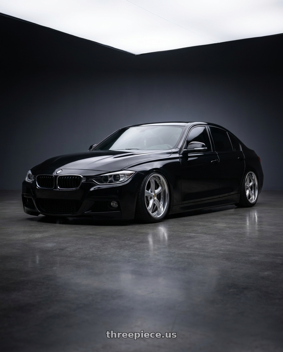 2016 BMW 328i xDrive with Work Wheels VS-KF 5x120 18x9+40 Light Grey Silver A Disk FULL REVERSE wheels