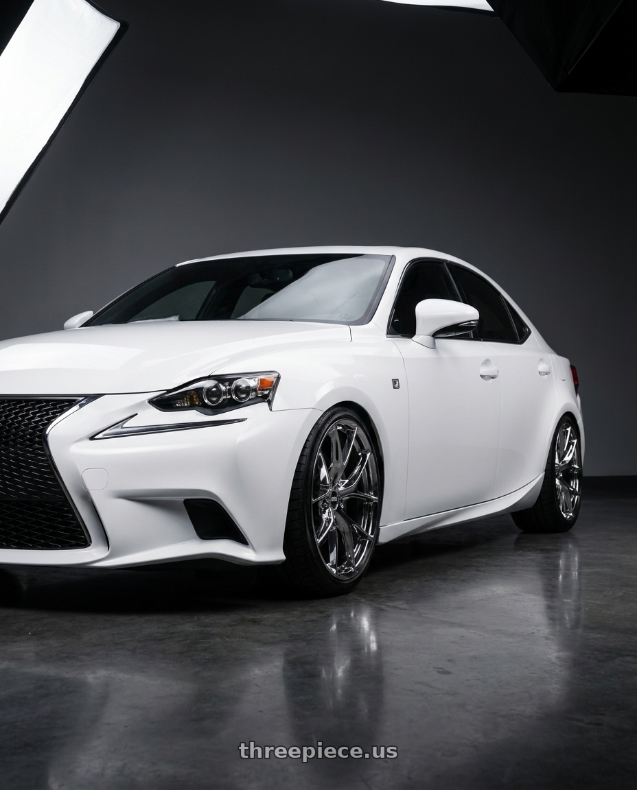 2015 Lexus is350 f sport with ESR Wheels RF2 5x114.3 18x8.5 +30 Vacuum Chrome wheels