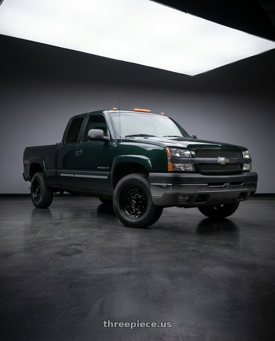 2003 Chevrolet Silverado 2500 HD with Vision HD 85H 6x139.7 17x8-12 Gloss Black wheels