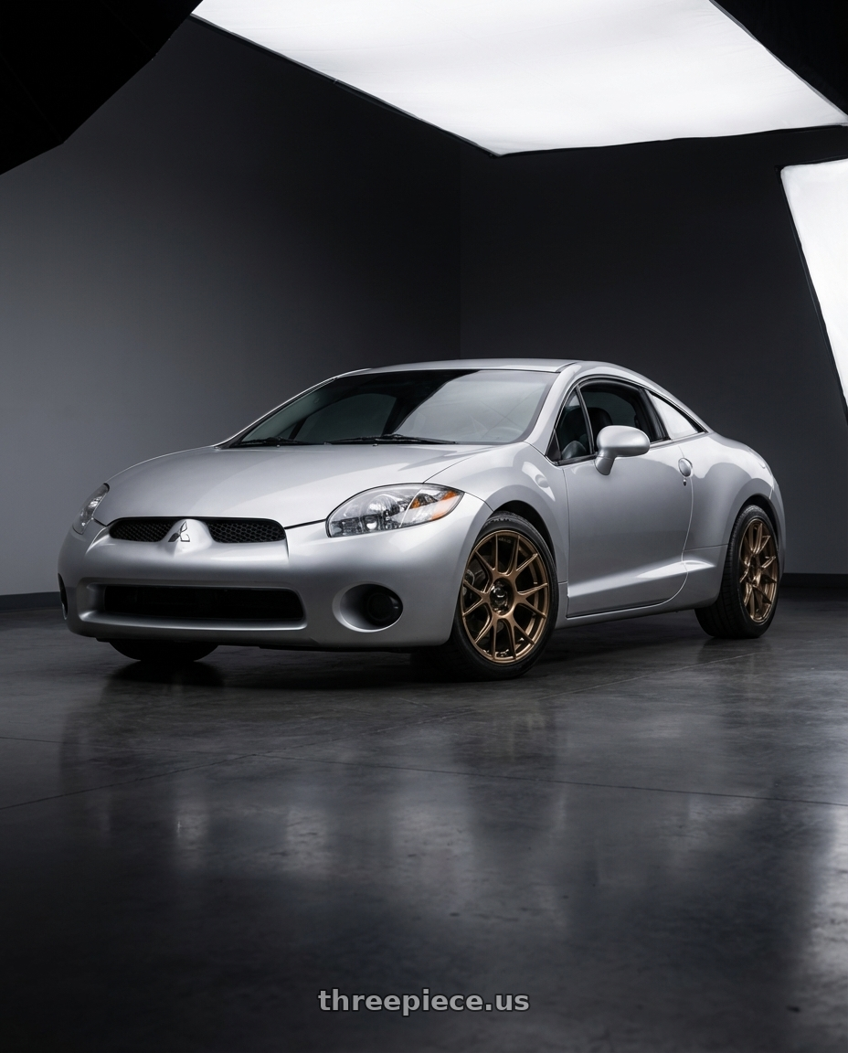 2010 Mitsubishi Eclipse with Konig Ampliform 5x114.3 18x9.5+35 Gloss Bronze wheels
