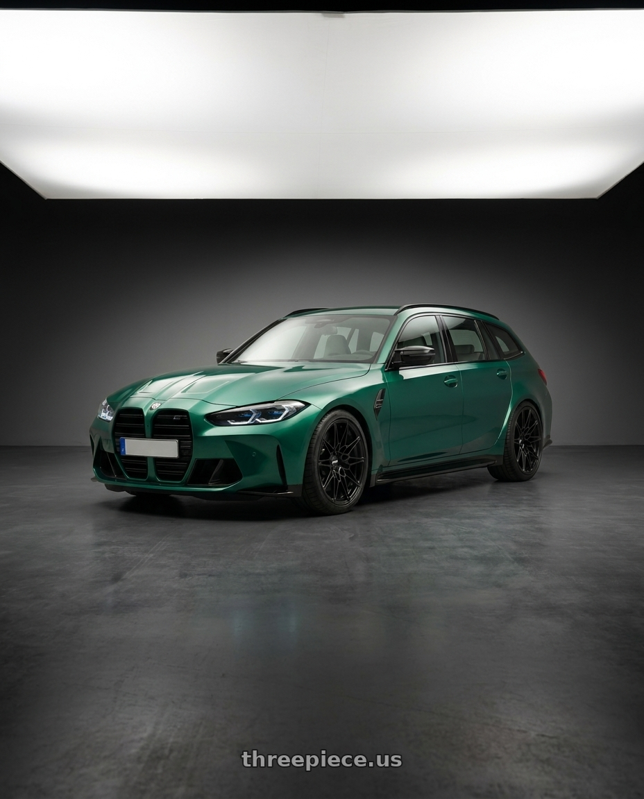 2026 Bmw M3 Touring with Rotiform 1PC R112 BLQ 5X112 18X8.5 +35 MATTE BLACK wheels