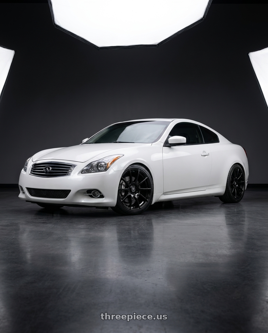 2014 Infiniti G37 Coupe with Forgestar CF10 5x114.3 19x9 +35 Gloss Black wheels