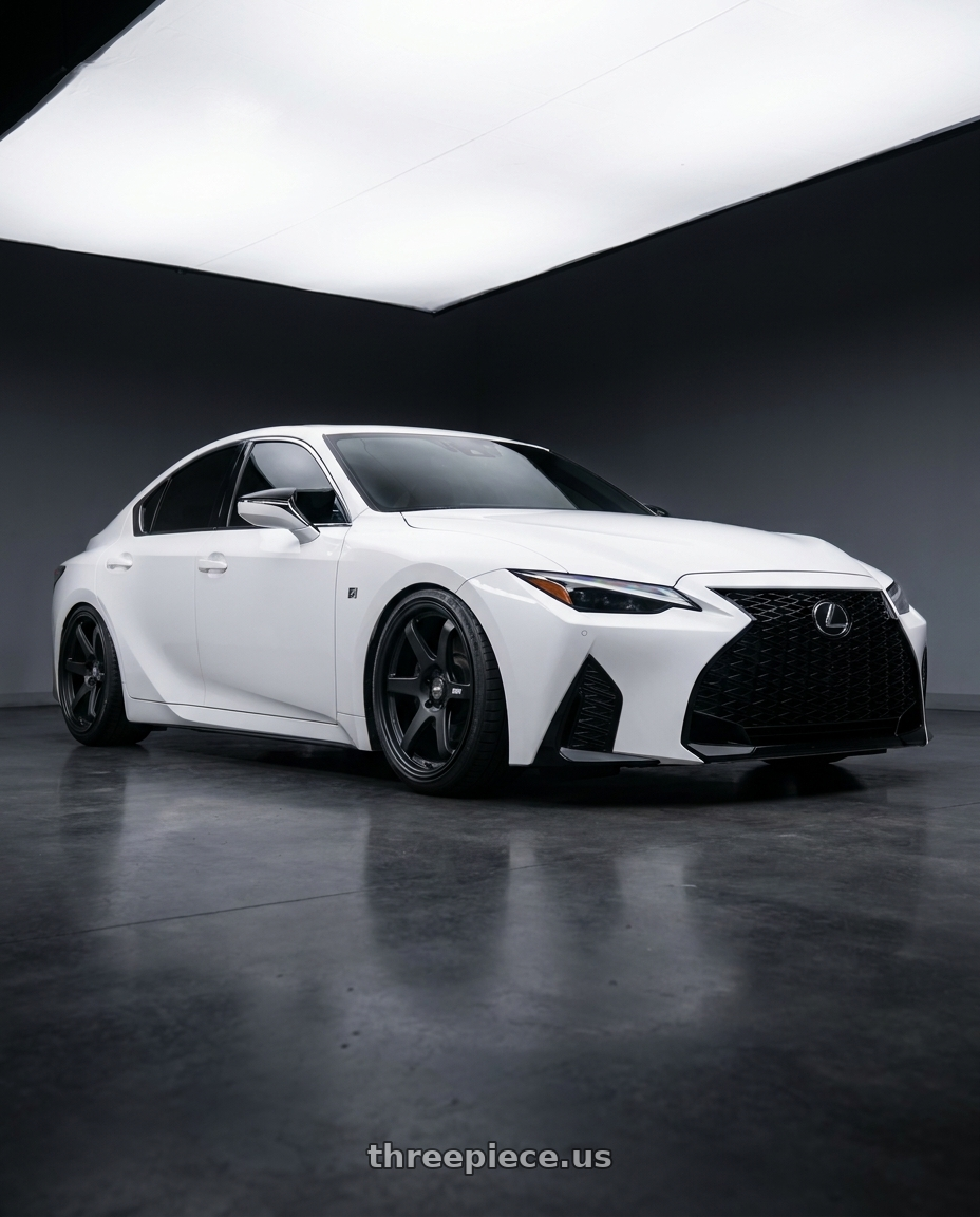 2024 Lexus IS 350 with ESR Wheels APEX SERIES AP6 5x114.3 19x8.5 +30 Matte Black wheels