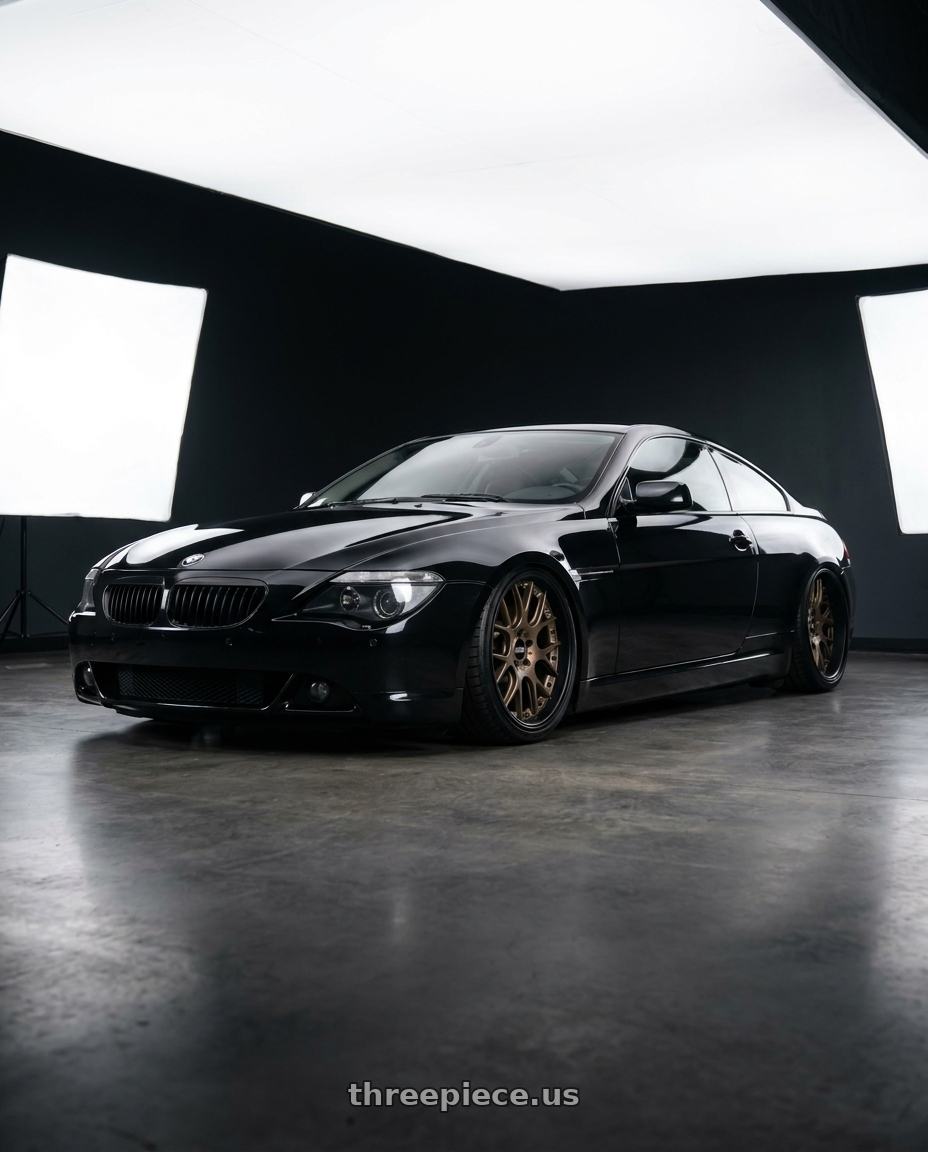 2006 BMW 650i with BBS CH-RII 5x112 22x10.5 +15 Matte Bronze wheels