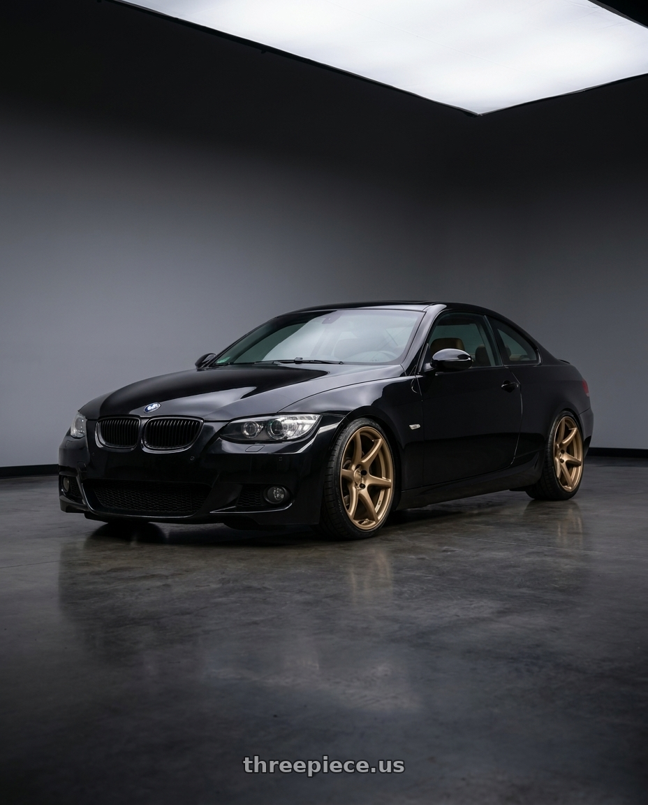 2008 335i e92 with Kansei K11B Tandem 5X100 18x10.5 12 Bronze wheels