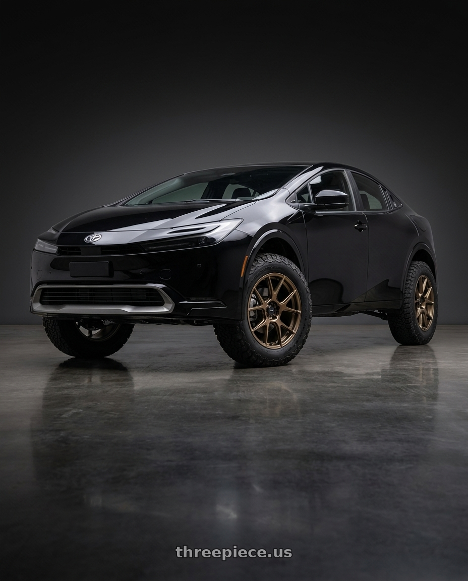 2025 Toyota Prius  with Konig Ampliform 5x120 19x10+28 Gloss Bronze wheels