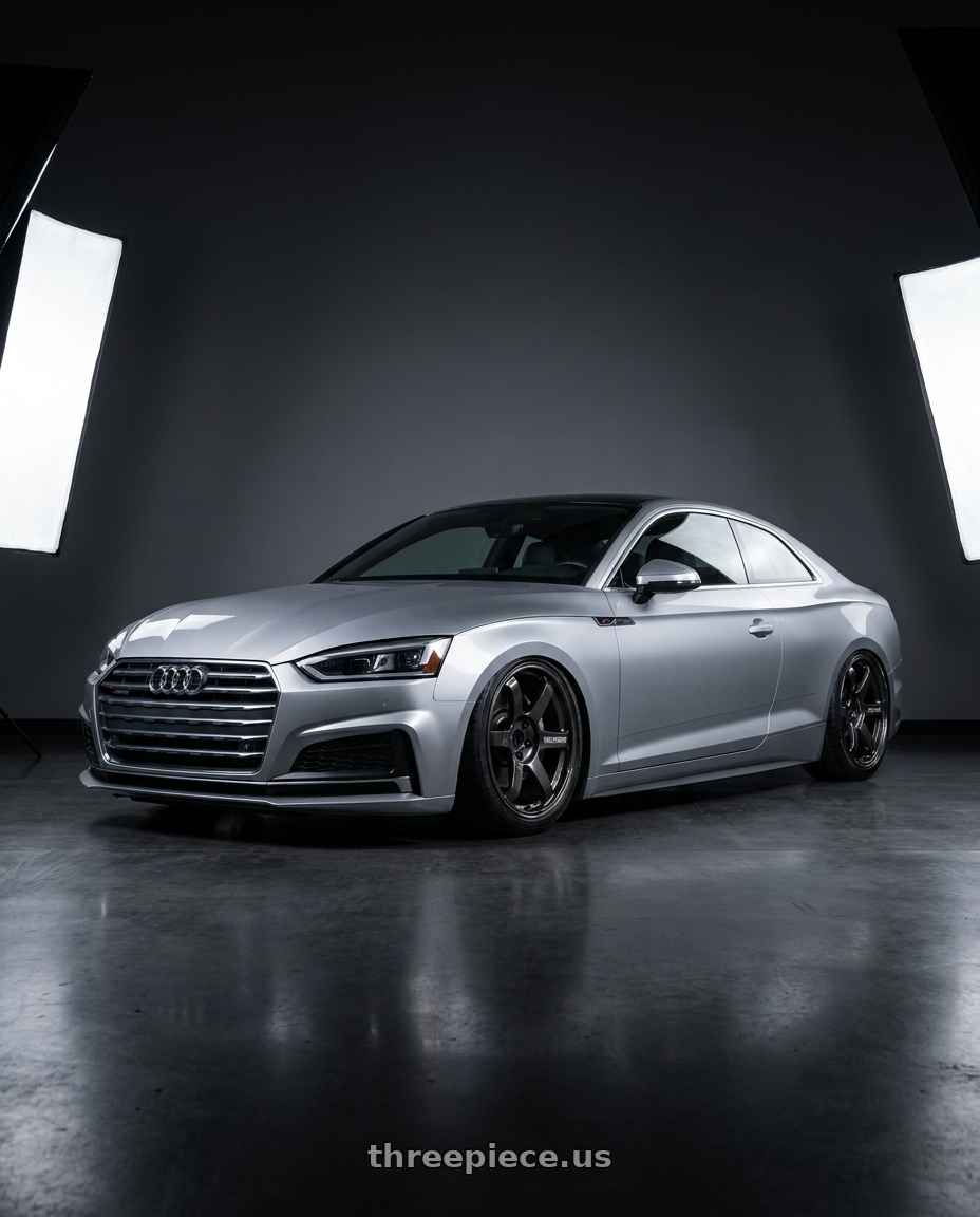 2018 Audi A5 with Volk Racing TE37 Saga S-Plus 5x100 18x9.5+43 Diamond Dark Gunmetal wheels