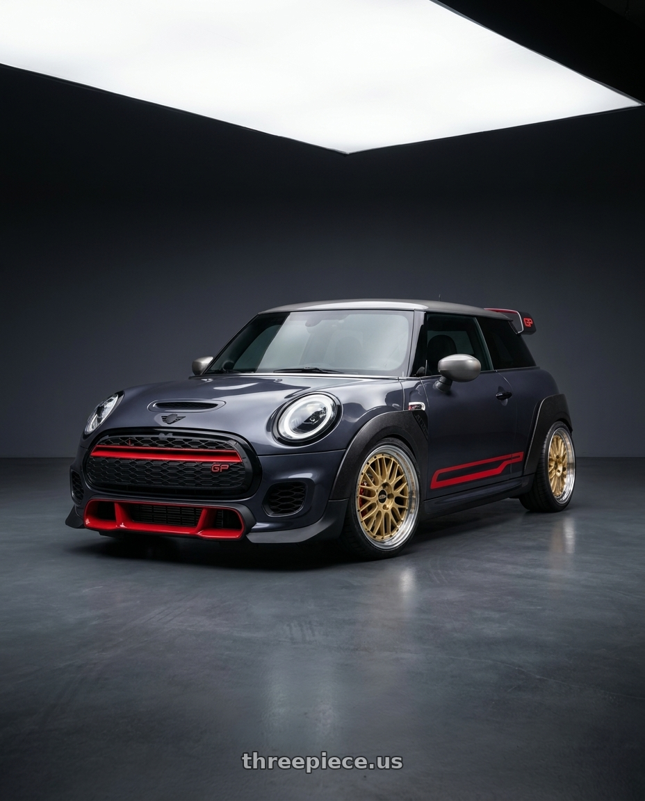 2020 mini jcw gp3 with BBS LM 5x114.3 18x9.0+42 Gold wheels
