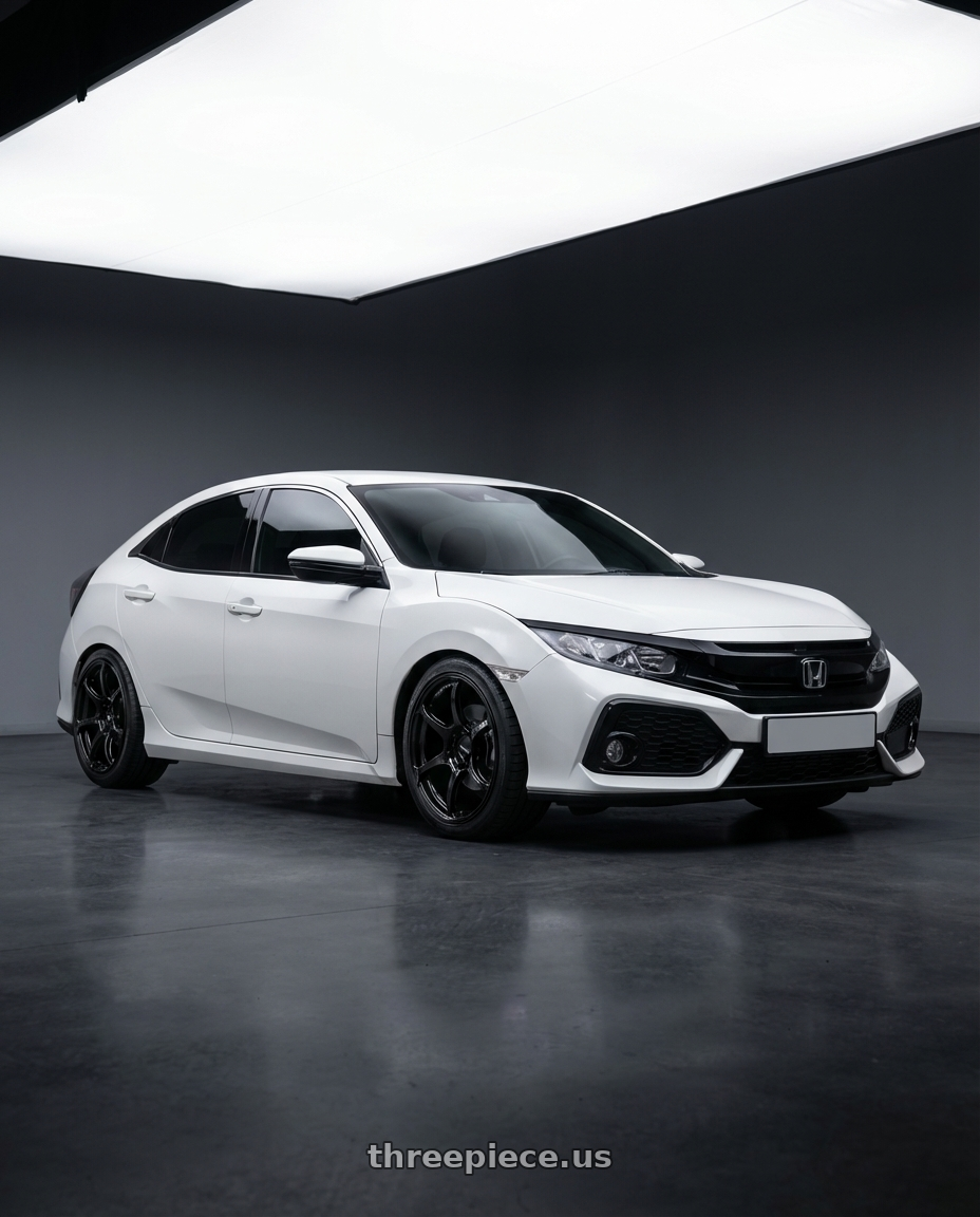 2024 Honda Civic with Advan RGIII 5x114.3 18x9.0+35 Gloss Black wheels