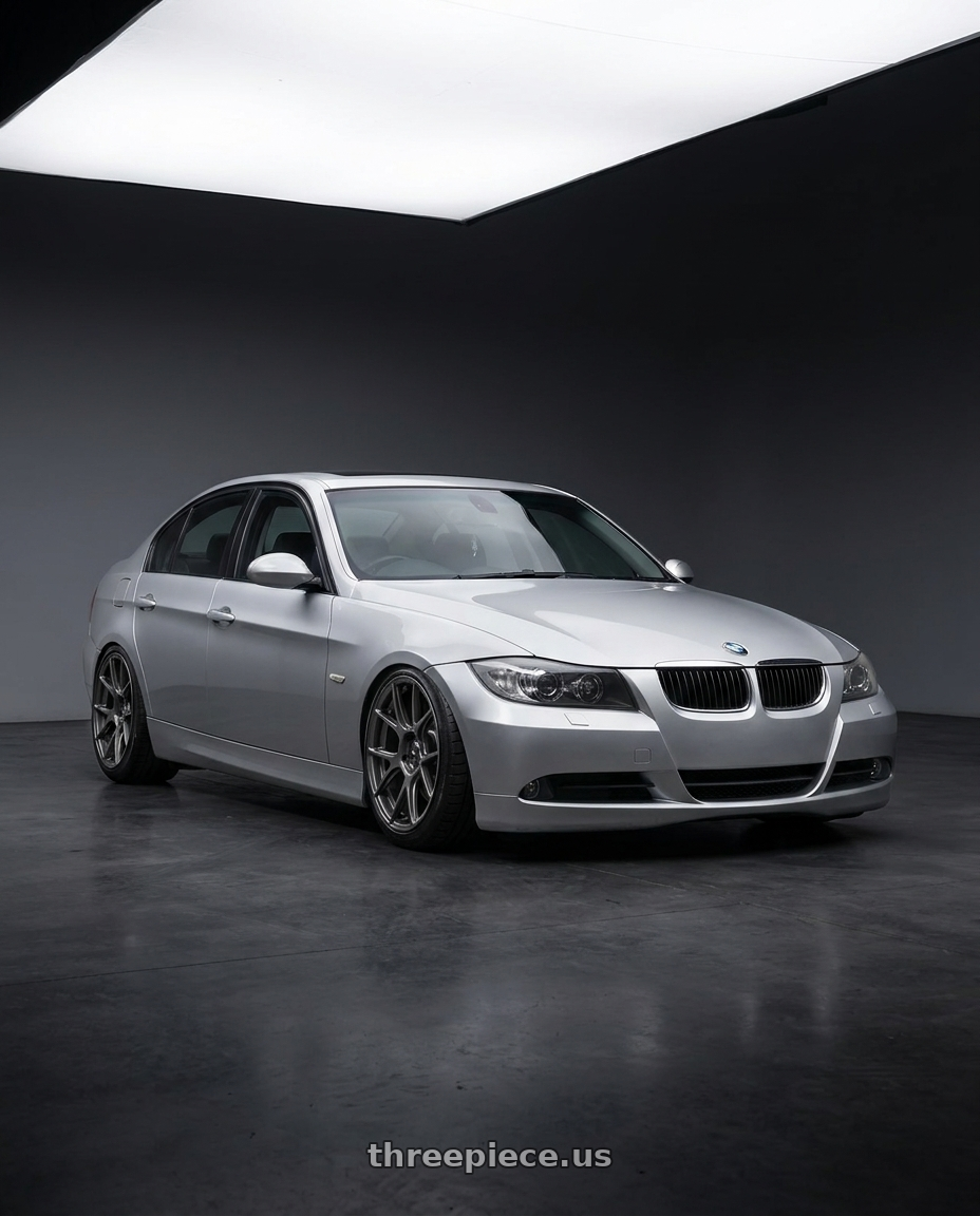2012 BMW 3 Series E92 with Konig Ampliform 5x120 18x8.5+32 Dark Metallic Graphite wheels