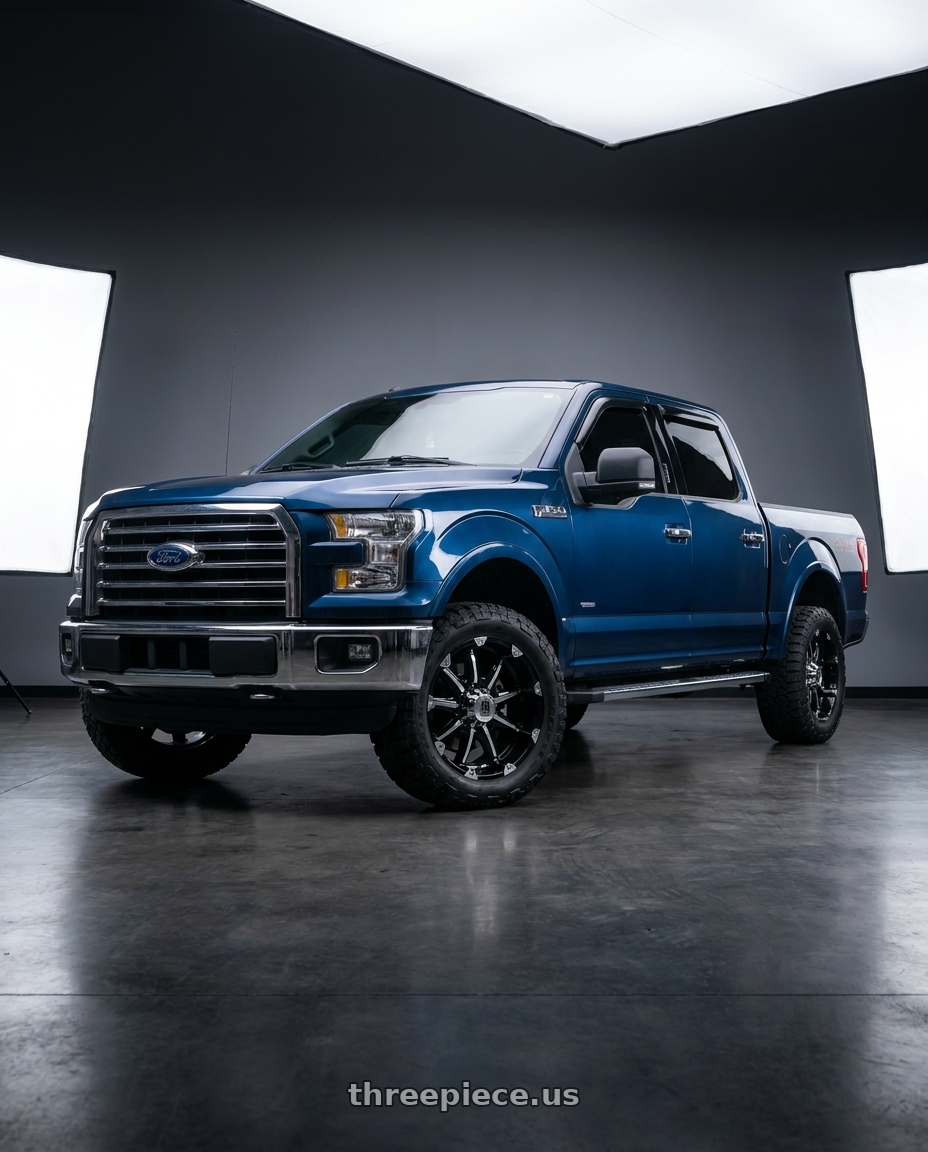 2016 F150 4X4 with XD XD779 BADLANDS 5X139.7 20X9 +18 GLOSS BLACK MACHINED wheels