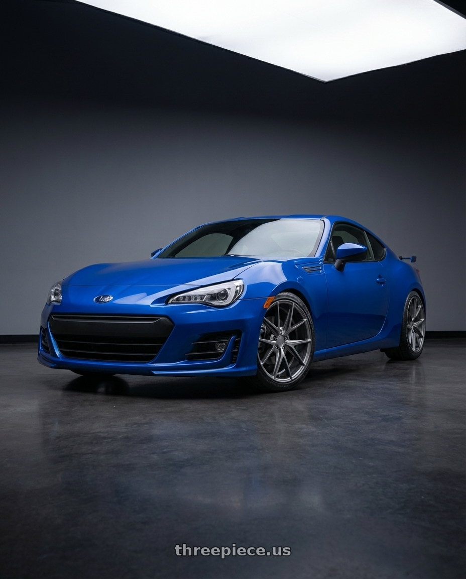 2017 Subaru BRZ with Niche 1PC M116 MISANO 5X100 17X8 +40 MATTE GUN METAL wheels