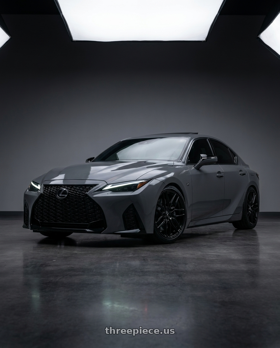 2024 Lexus IS500 F sport with VOSSEN HF6-5 6X139.7 20x10 +-18 GLOSS BLACK wheels